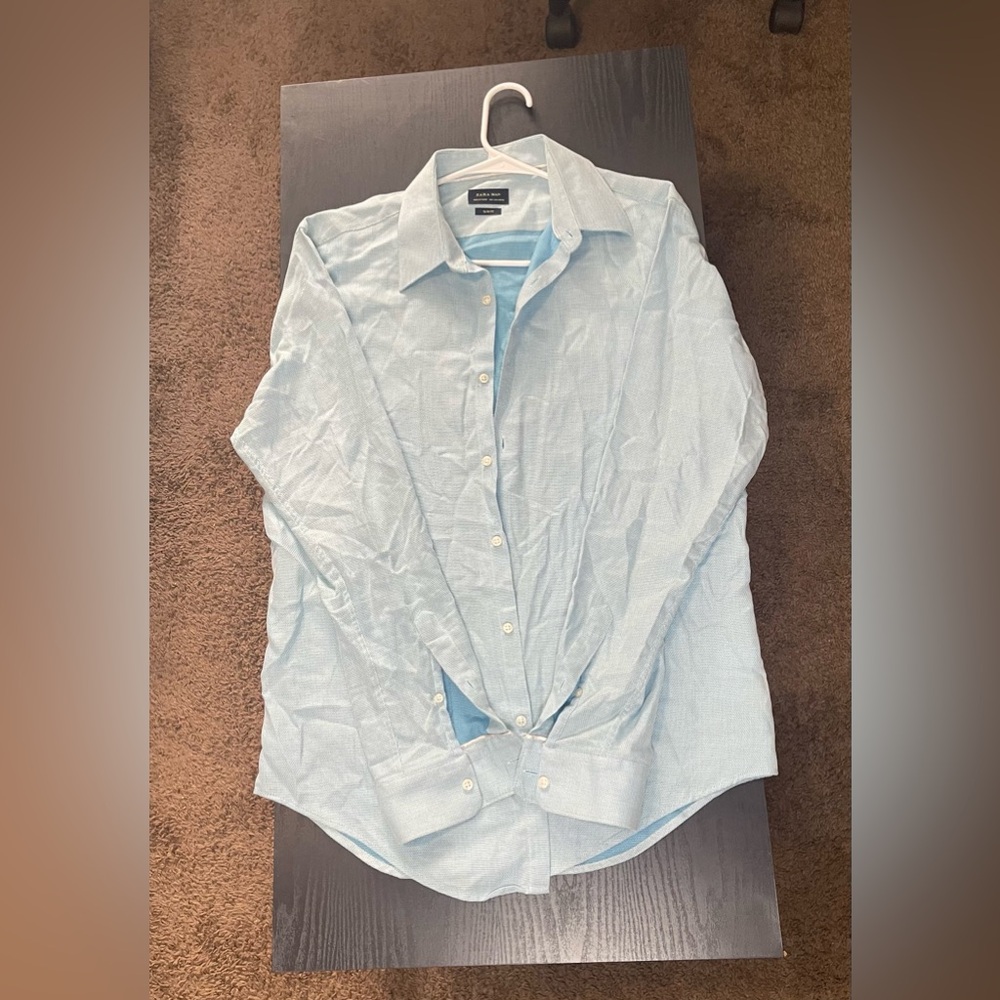 Zara Light Blue Men's Dress Shirt